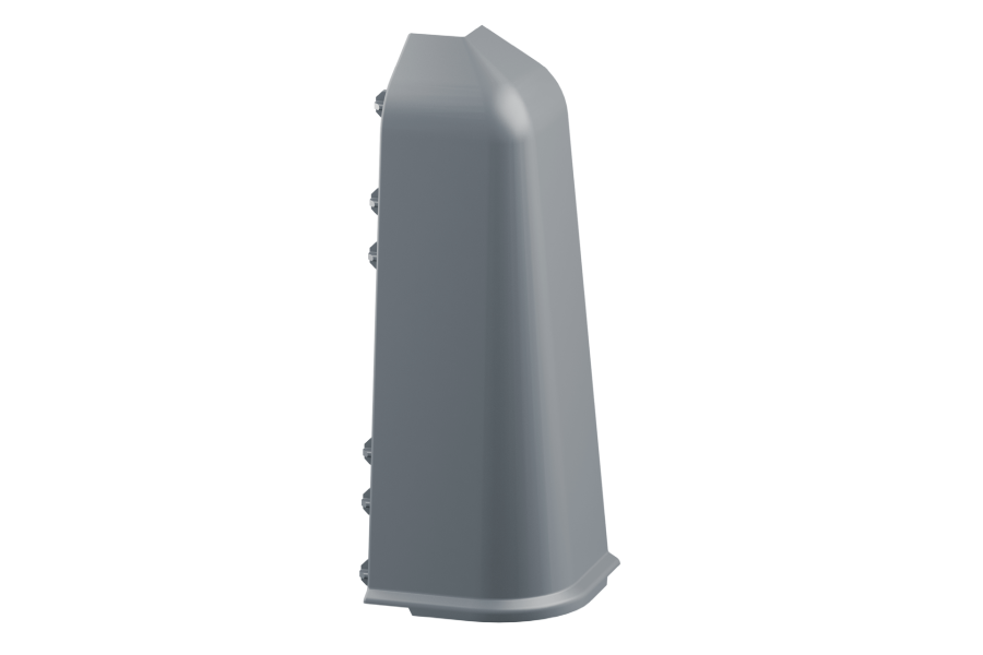 Narożnik zewnętrzny do listwy przypodłogowej SOFTline 22,5x75mm 1opak=10szt Szary Mat