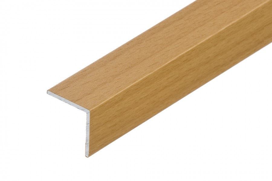 Corner stair profile glued aluminum laminate 20x20mm 1.35m Beech