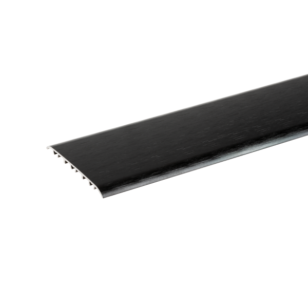 Protective strip AL push-in flat oval 80mm Black El-Poler Brushed 0.93m