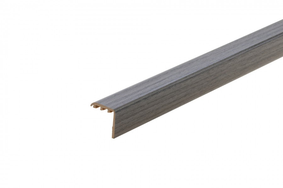 ПВХ-профиль, угловой профиль 25x25 мм, 2 в 1, длина = 0,90 м, цвет Verden Oak.