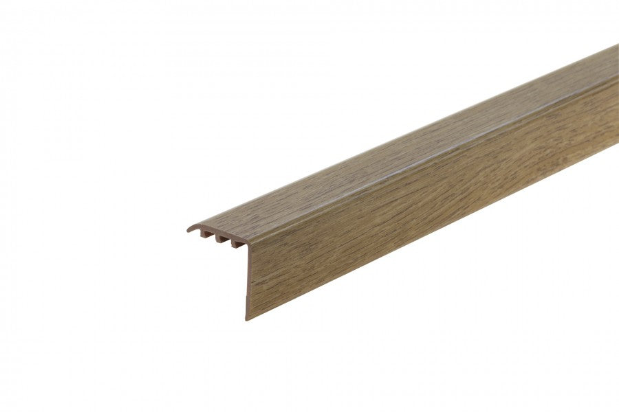 Kształtownik PVC kątownik progowy 30x30mm 2w1 L= 0,90m Dąb Złoty