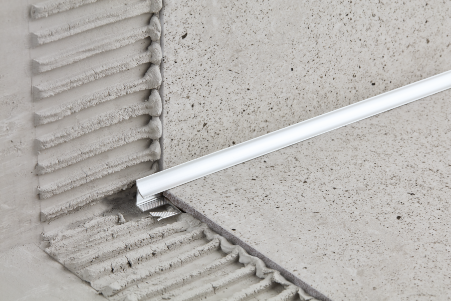 Profil wewnętrzny do glazury aluminium anoda 12mm 2,5m Złoty