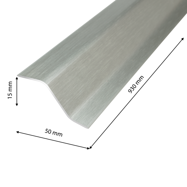Protective strip AL Z 50mm L= 0.93m Silver El-Poler Brushed