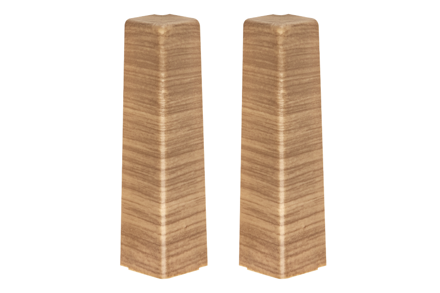 External corner for MASTERLINE skirting board 13x80mm 1 set = 2 pcs Cezar Cinnamon Mat