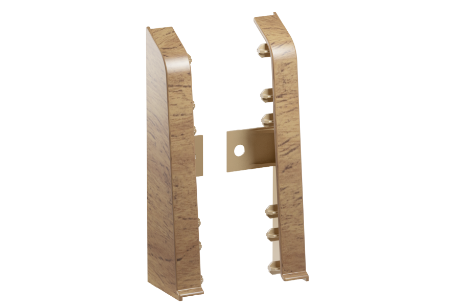 Zaślepki do listwy przypodłogowej Hi Line 23,4x75mm 1kpl=2szt(L+P) Cezar Dąb London Mat