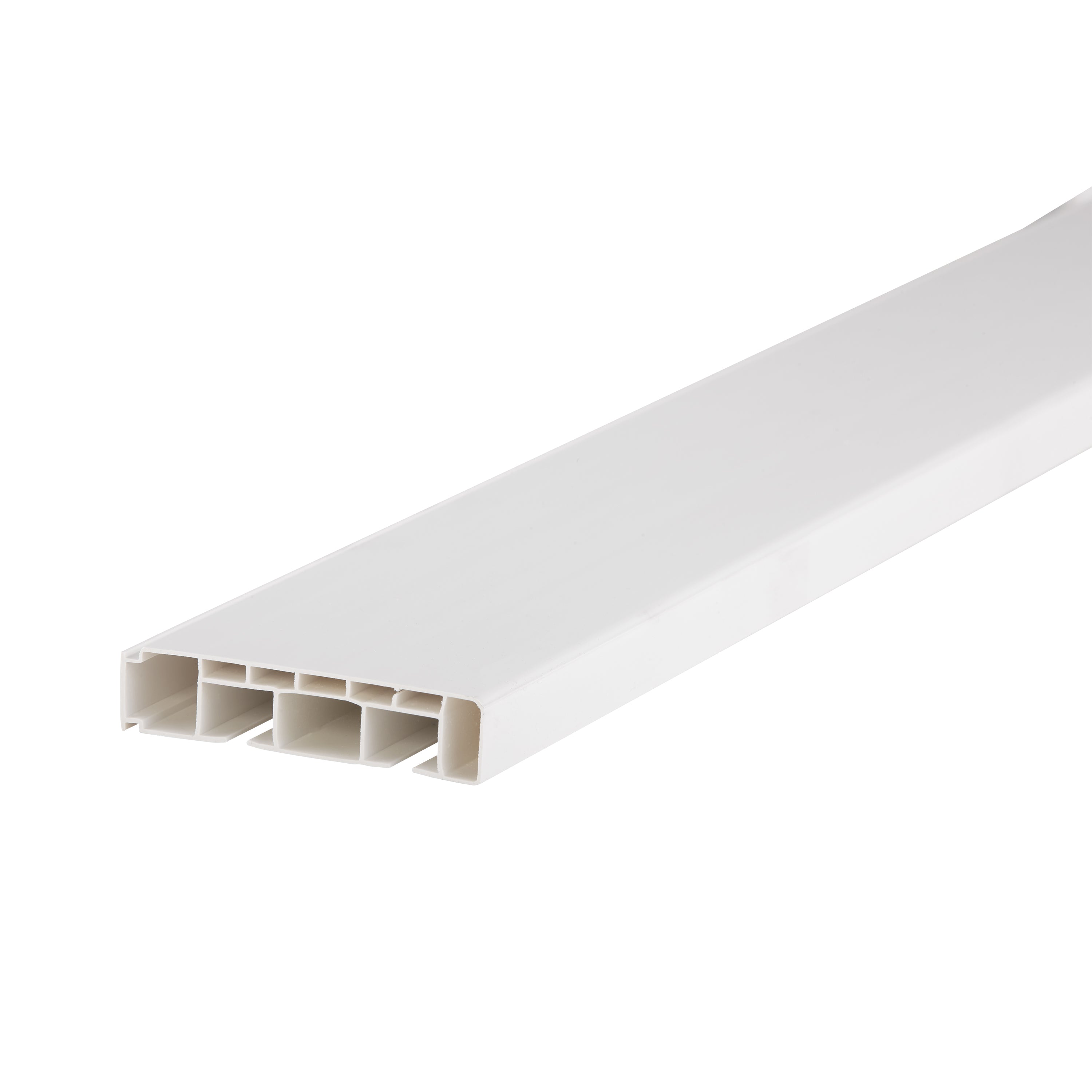 Szyna sufitowa PVC podwójna + akcesoria PROLINE2 Cezar Biała 2m