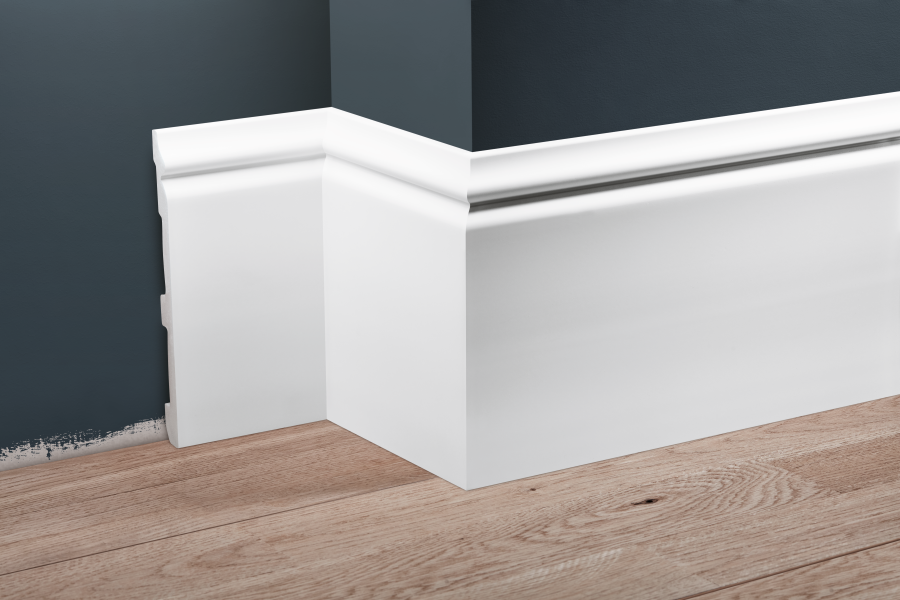 Listwa przypodłogowa LPC-33 179x16,5mm Cezar Biały Mat 2,44m