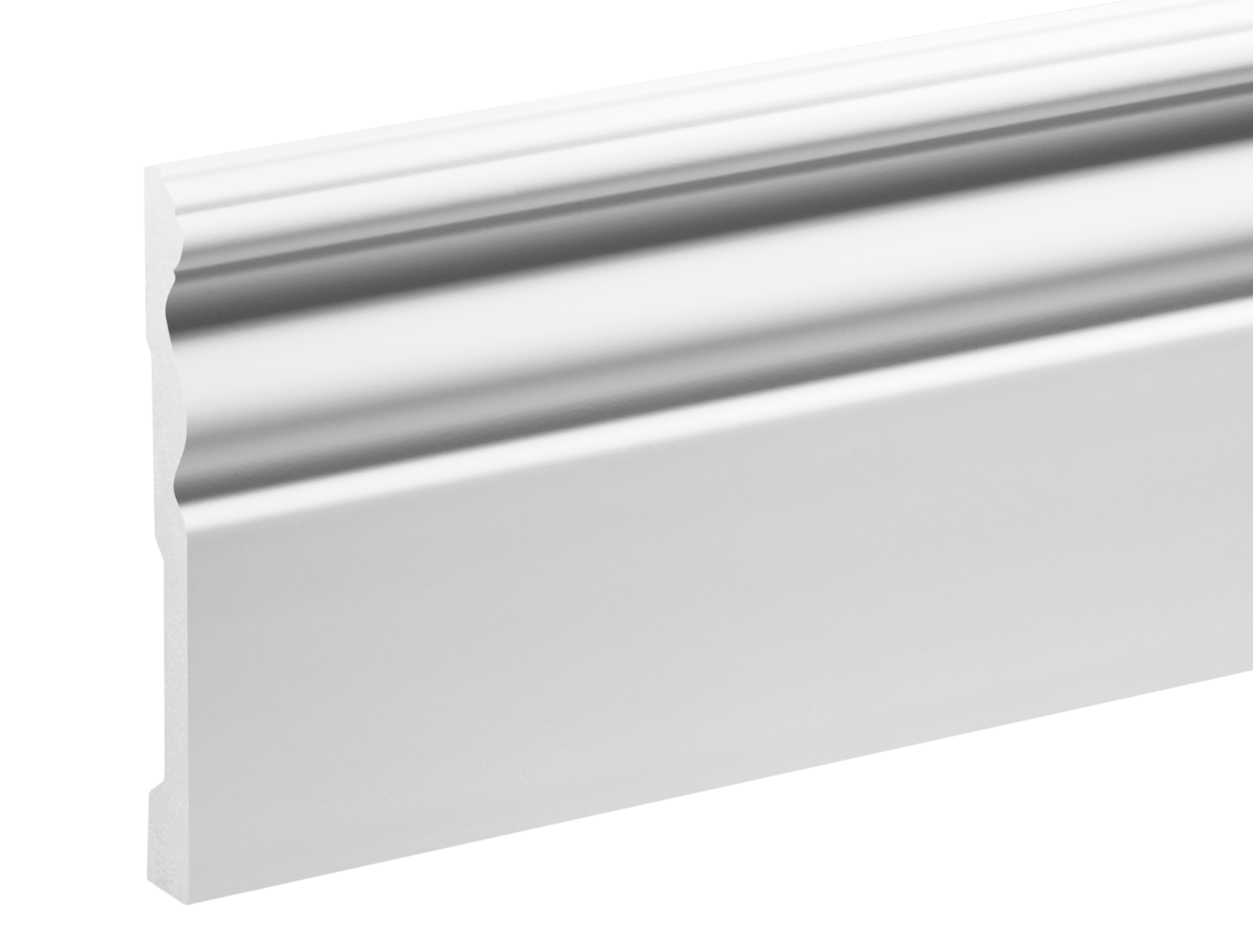 Listwa przypodłogowa LPC-09 119x15mm Cezar Biały Mat 2,44m