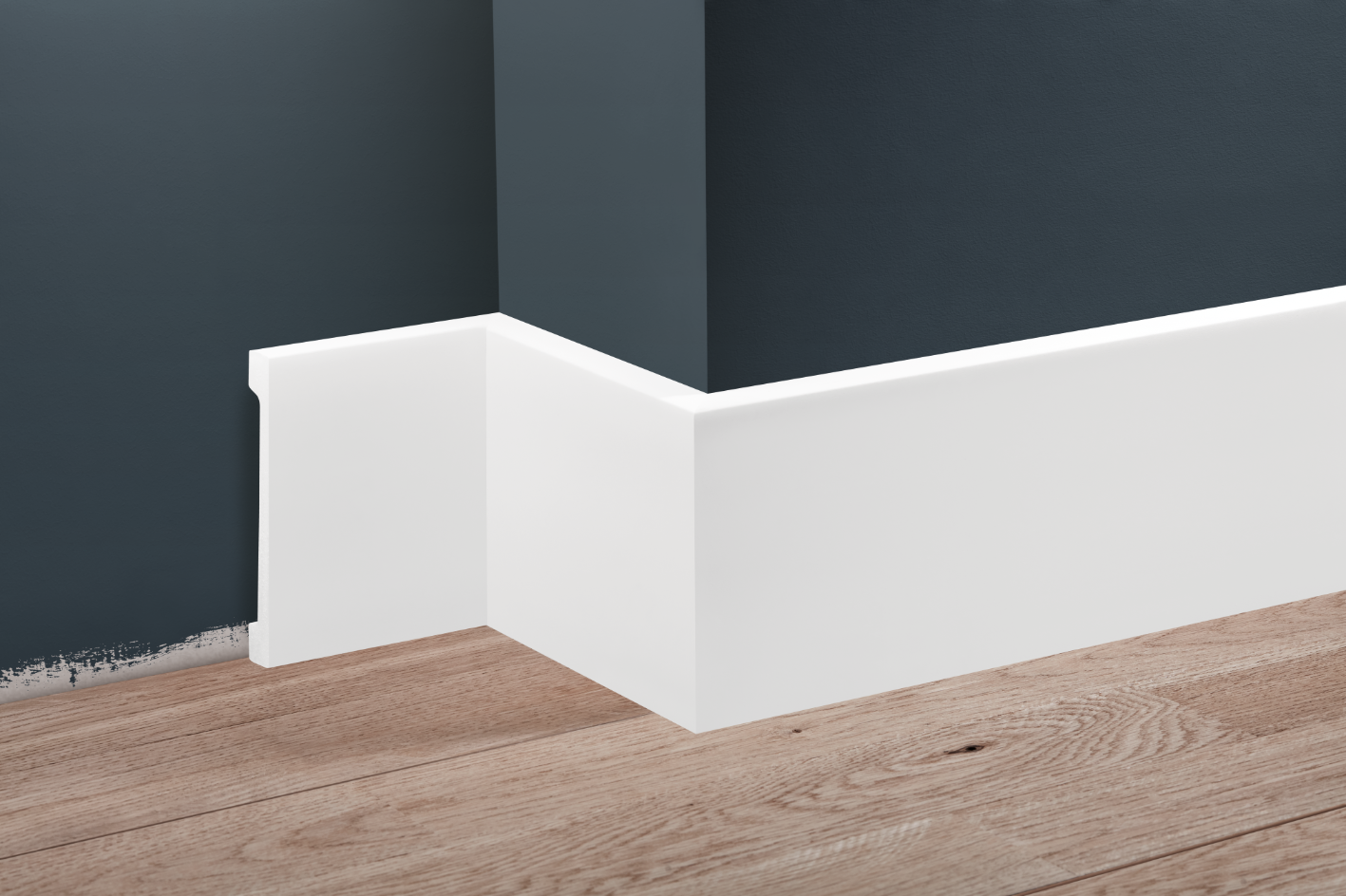 Listwa przypodłogowa LPC-31 119x16mm Cezar Biały Mat 2,44m