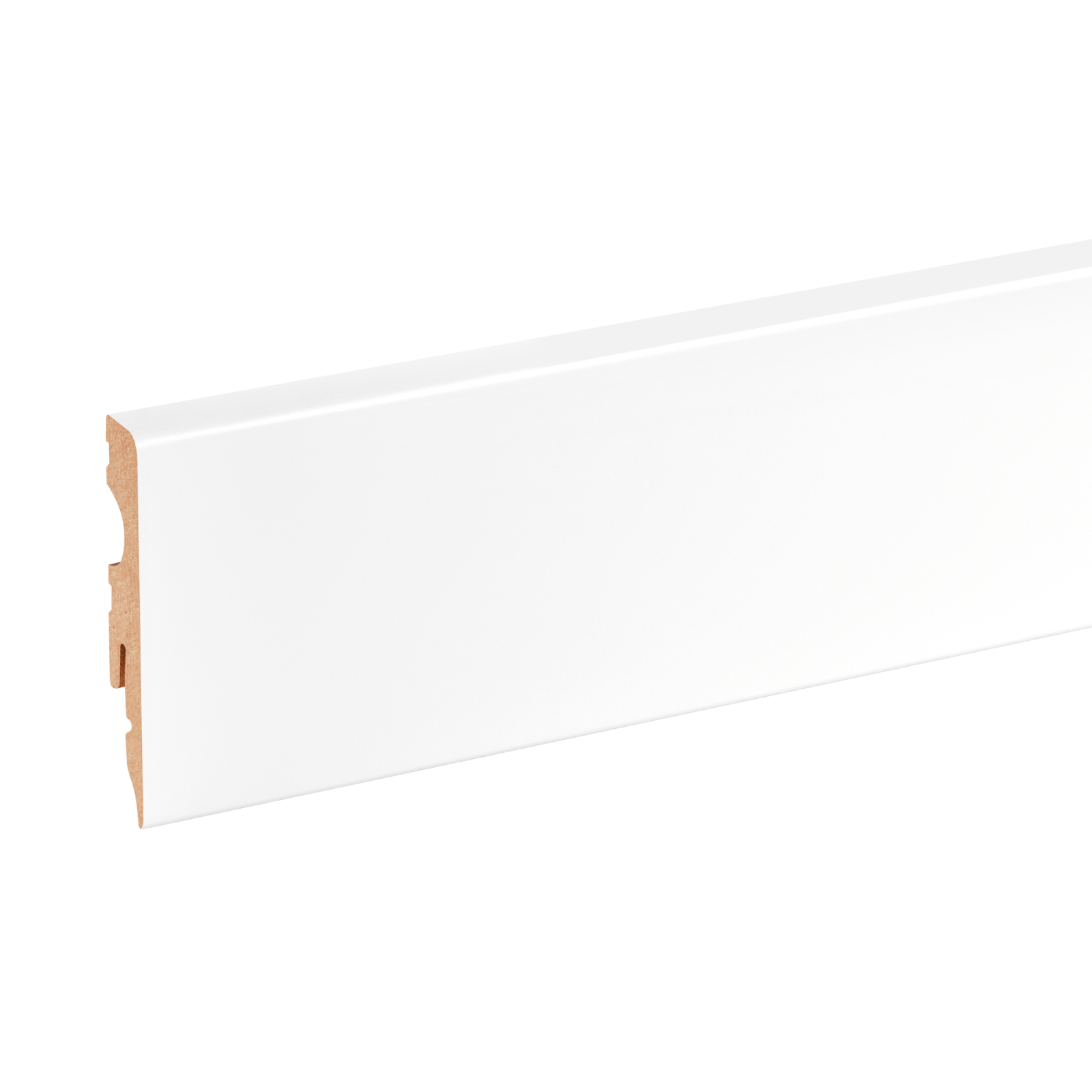 Listwa MDF przyp. LP 60x11mm R3 Narożnik gr. 11mm Cezar Biały RAL9003 Matowe 0,38m