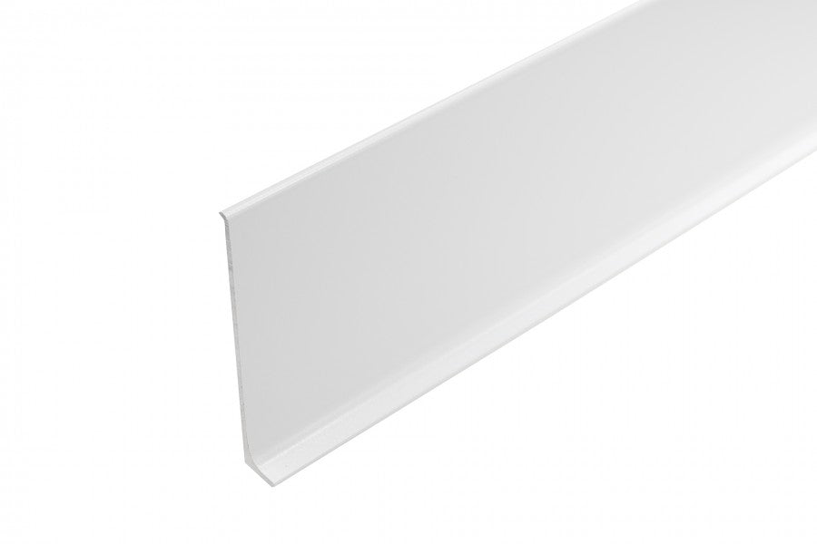 Aluminum skirting board 80mm Cezar White RAL9003 Matt 2.50m