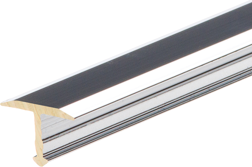 Profil fugowy mosiężny 13mm Cezar Chrom Połysk 2,50m