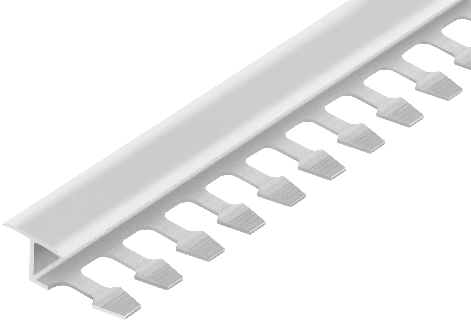 Aluminum tile expansion profile 14x8mm for arches Cezar Silver El-Poler Gloss 2.50m