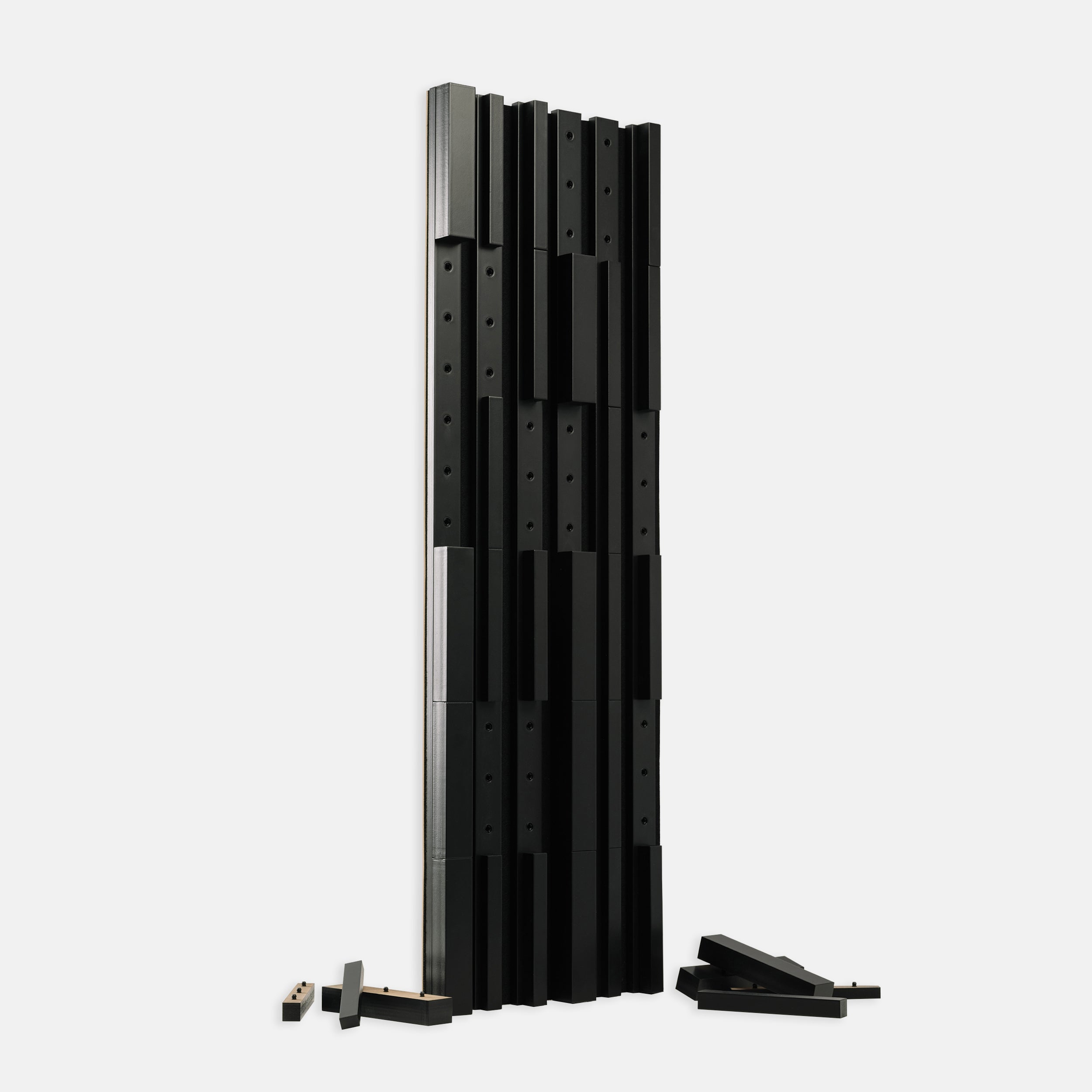 CLICKform zestaw klocków FREDO 36 elementów MURSO Czarny RAL9005 Mat 0,19m