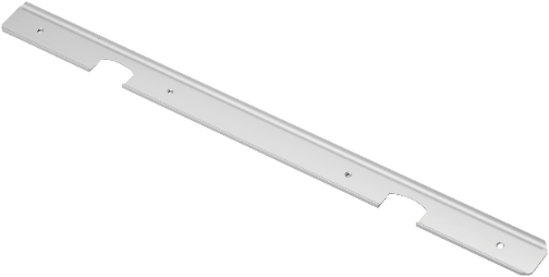 Listwa do blatu aluminiowa boczna 38mm Cezar Srebrny mat 0,62m