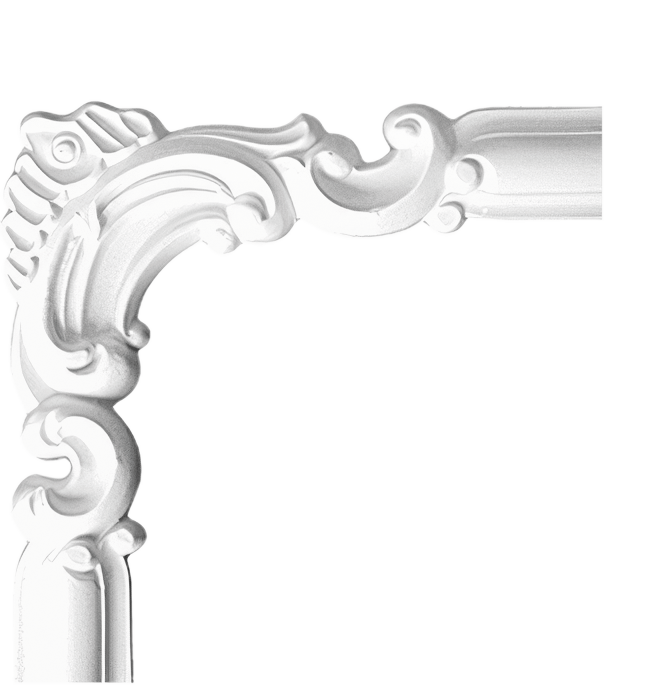 Corner for smooth wall strip 09-1 Cezar White