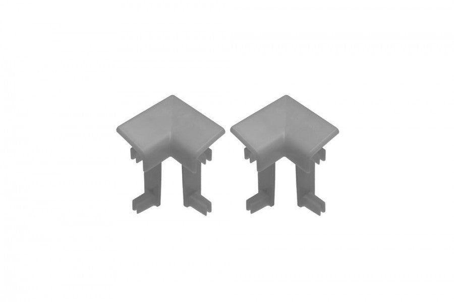 Narożnik wewnętrzny do listwy dywanowej ożebrowanej Cezar Szary Ciemny Mat