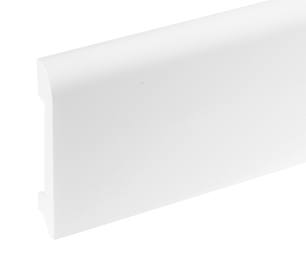 Listwa przypodłogowa LPC-11 78x13mm Cezar Biały Mat 2,44m