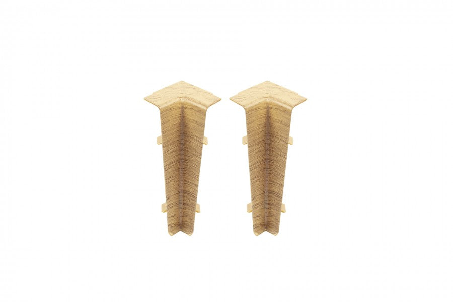 Narożnik wewnętrzny do listwy przypodłogowej Hi Line 23,4x75mm 1kpl=2szt Cezar Dąb Pinia Jasna Mat