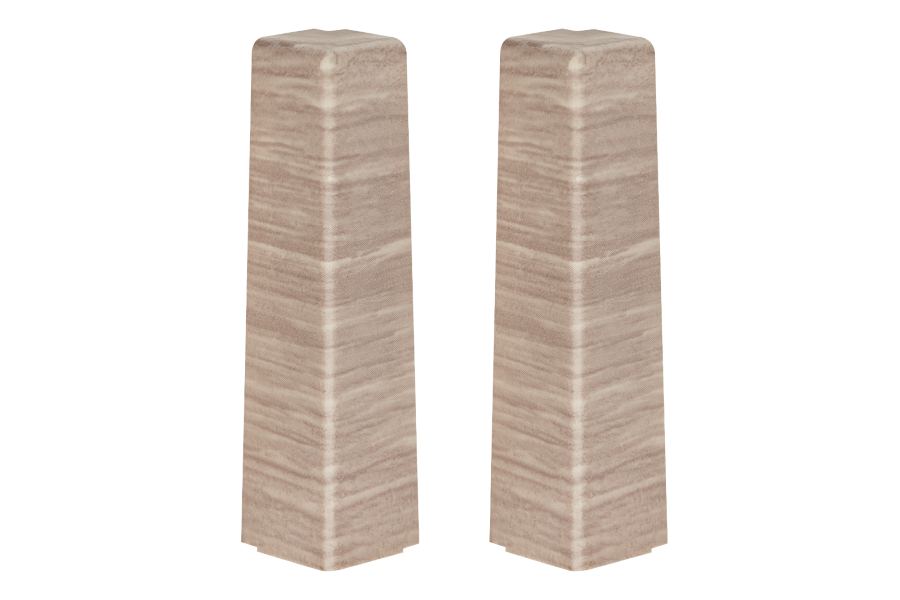 External corner for MASTERLINE skirting board 13x80mm 1 set = 2 pcs Cezar Chalky brown Mat