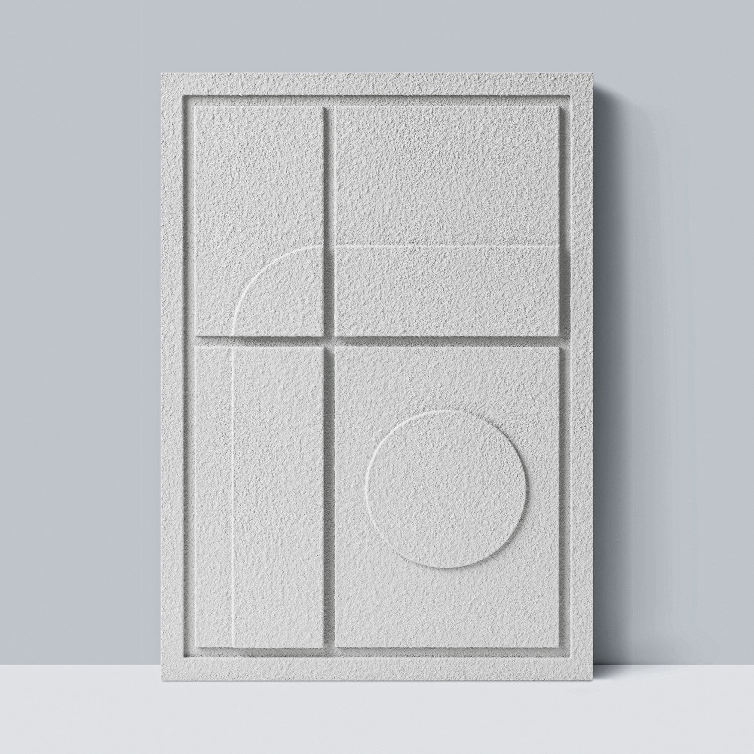 Wall Decor 500x700x18mm GEOMETRIC 3 MURSO Bianco