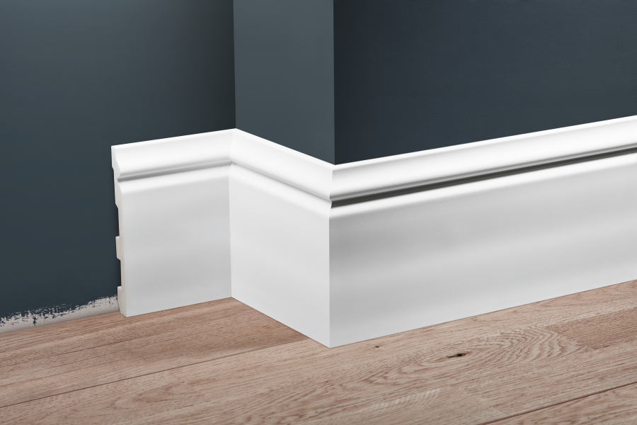 Listwa przypodłogowa LPC-24 136x16,8mm Cezar Biały Mat 2,44m