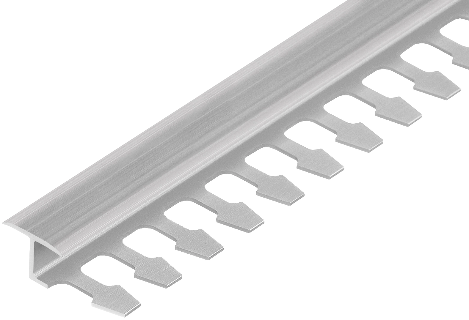 Profil do glazury aluminiowy dylatacyjny 14x8mm do łuków Cezar Naturalny surowy 2,50m