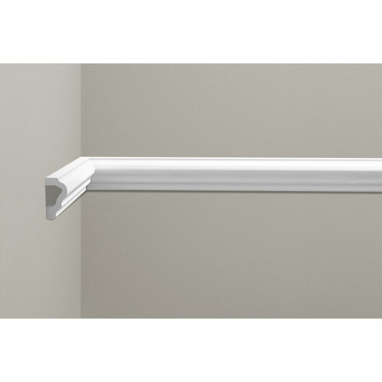 Listwa naścienna gładka LNG-30 Cezar Biały Mat 2,44m