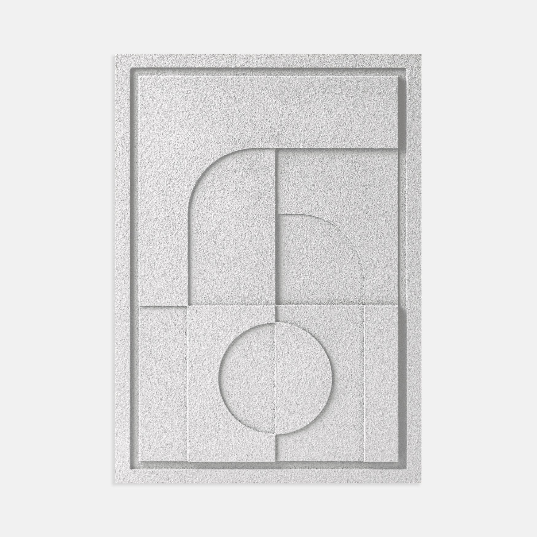 Wall Decor 500x700x18mm GEOMETRIC 5 MURSO Bianco