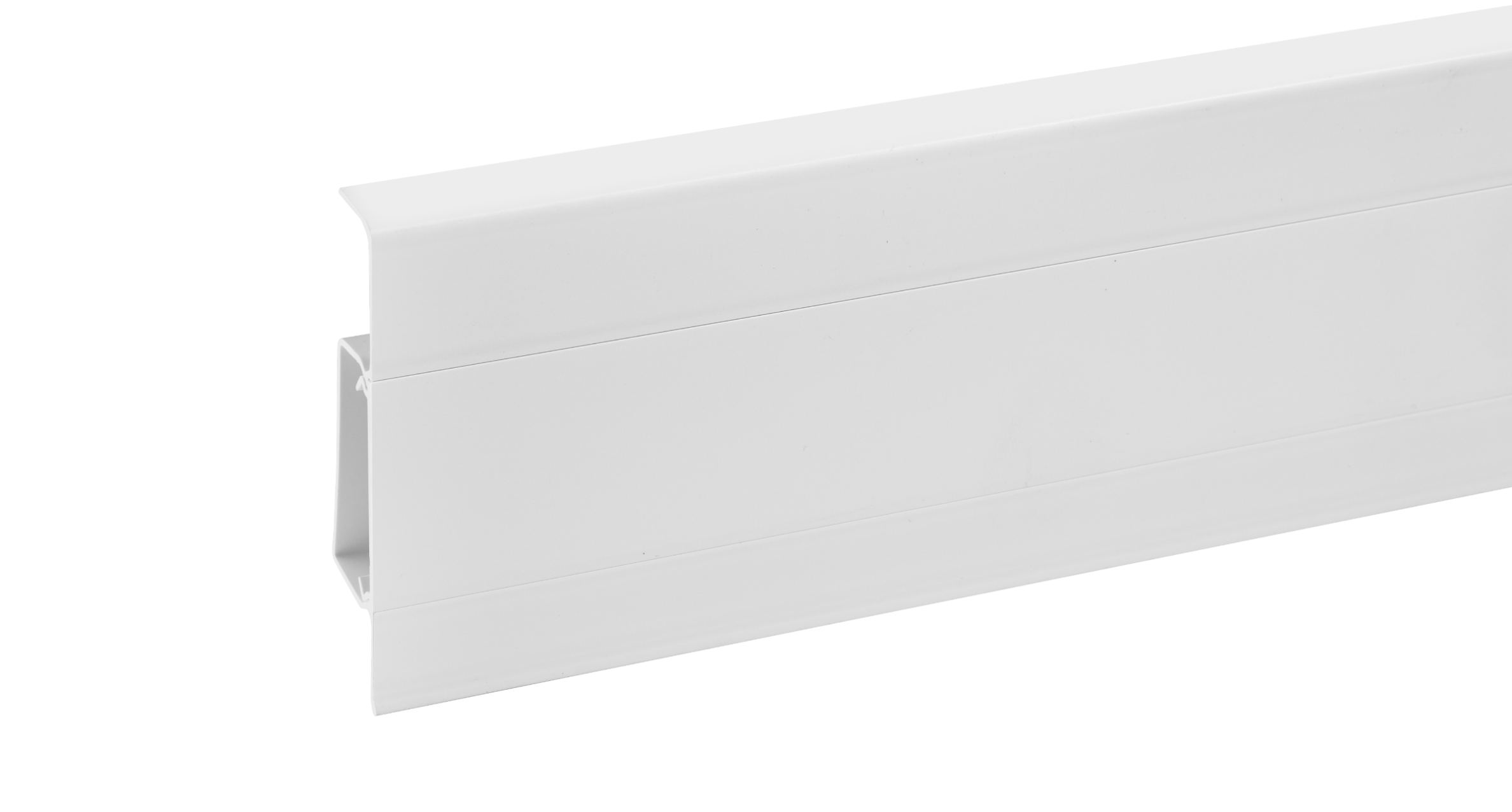 Listwa przypodłogowa PVC Hi Line 23,4x75mm Cezar Biały RAL9003 Mat 2,50m