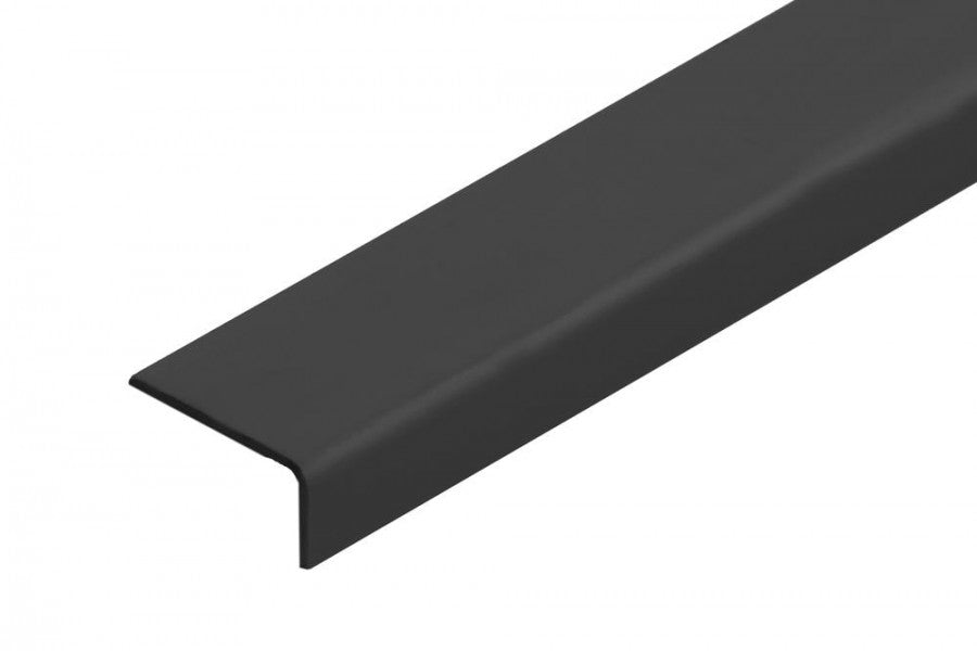 Kątownik PVC 20x10x1,1mm Cezar Czarny RAL9005 Mat 2m