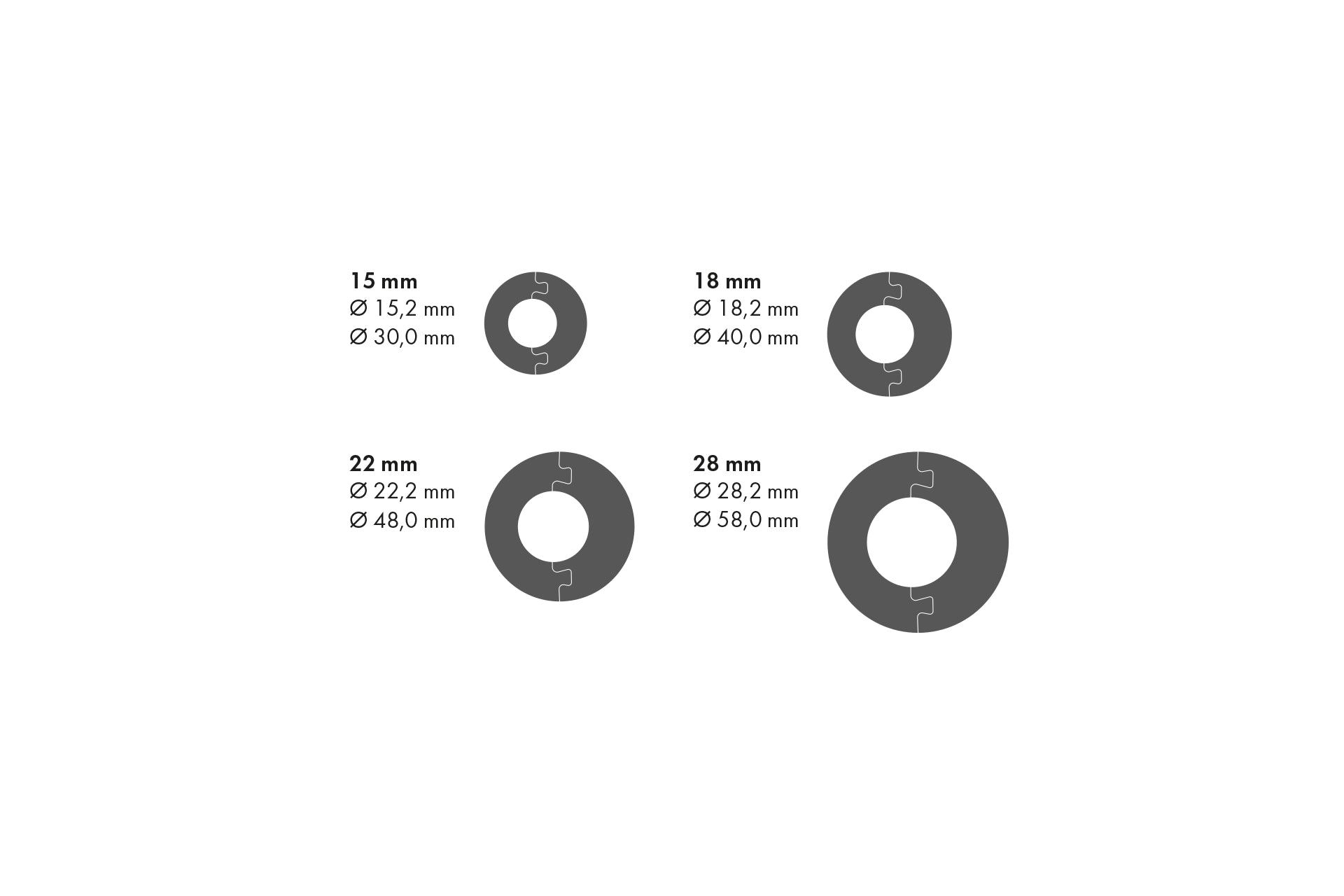Rozetka 28,2x57,5mm Cezar Czarny RAL9005 Mat