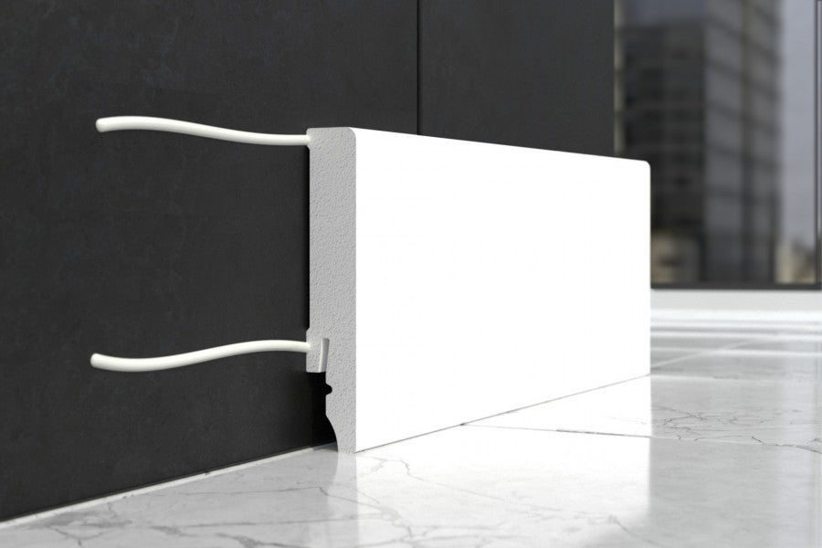 Listwa przypodłogowa LPC-52 100x14mm Cezar Biały Mat 2,44m