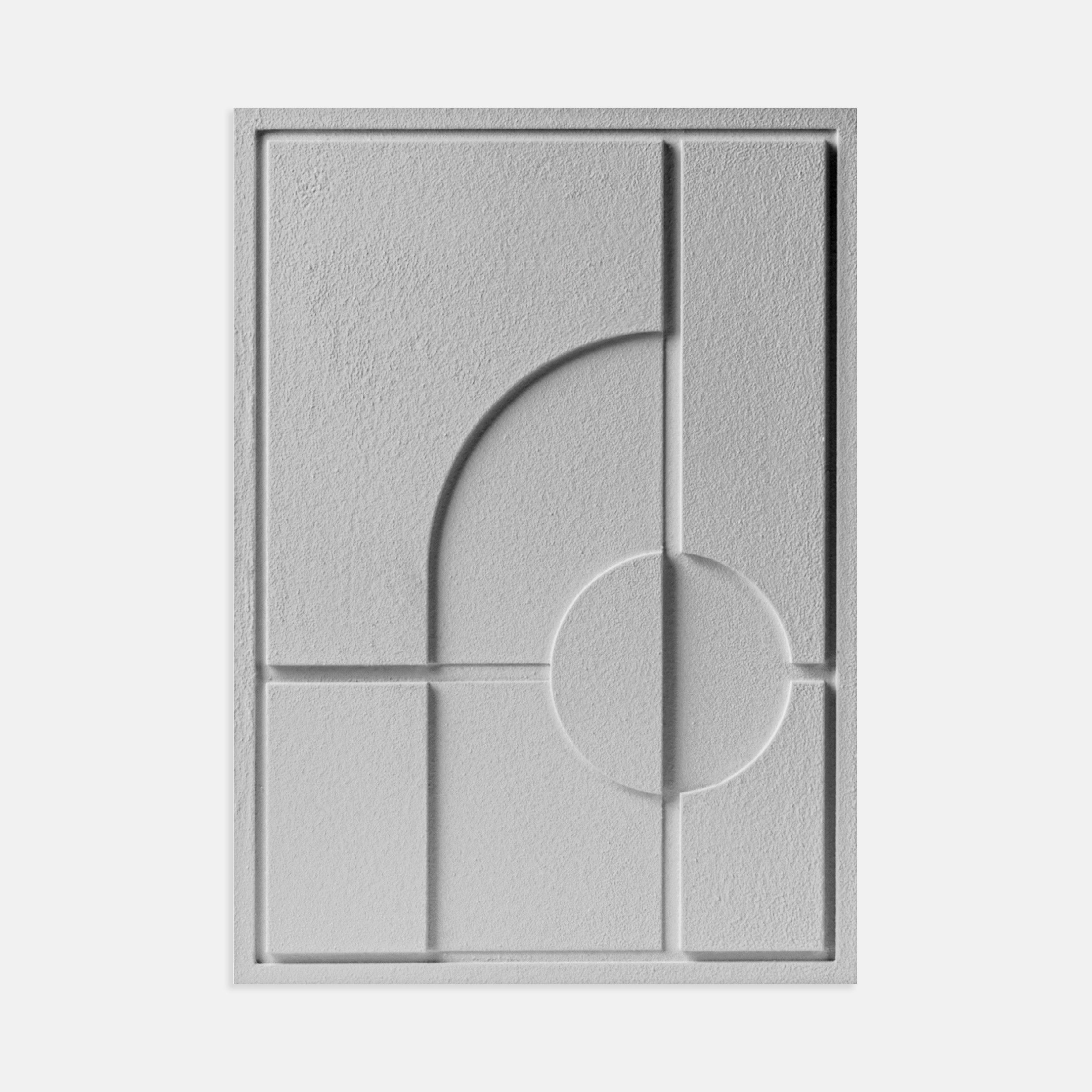 Wall Decor 500x700x18mm GEOMETRIC 1 MURSO Milky Grey