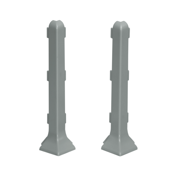 External corner for skirting board 80mm 1 set = 2 pcs Cezar Platyna El-Poler Brushed Gloss