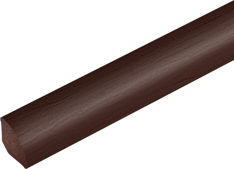 Ćwierćwałek PVC 18mm Cezar Orzech mat 2,5m