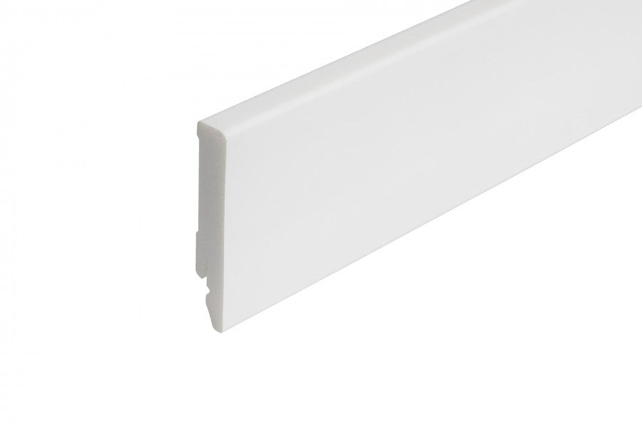 LPC-34 skirting board 119x16mm Cezar White RAL9003 Gloss 2.44m