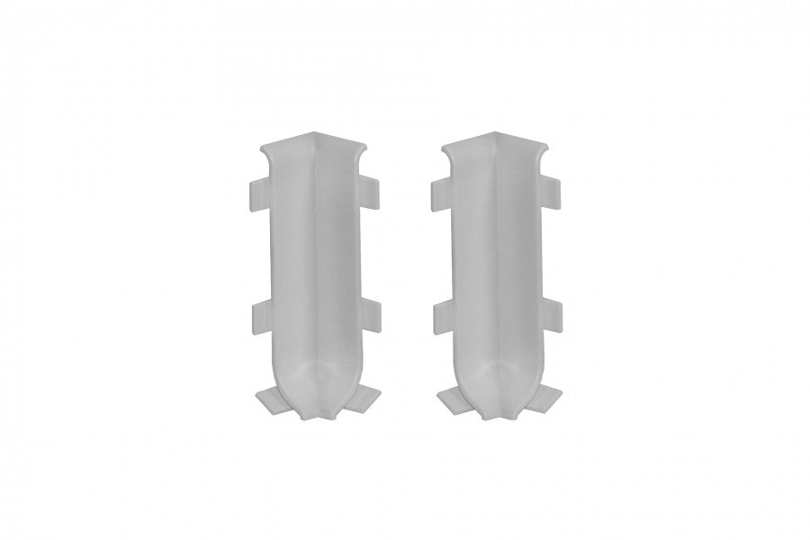 Internal corner for skirting board 59mm 1 set = 2 pcs Cezar Light Gray RAL7035 Matt