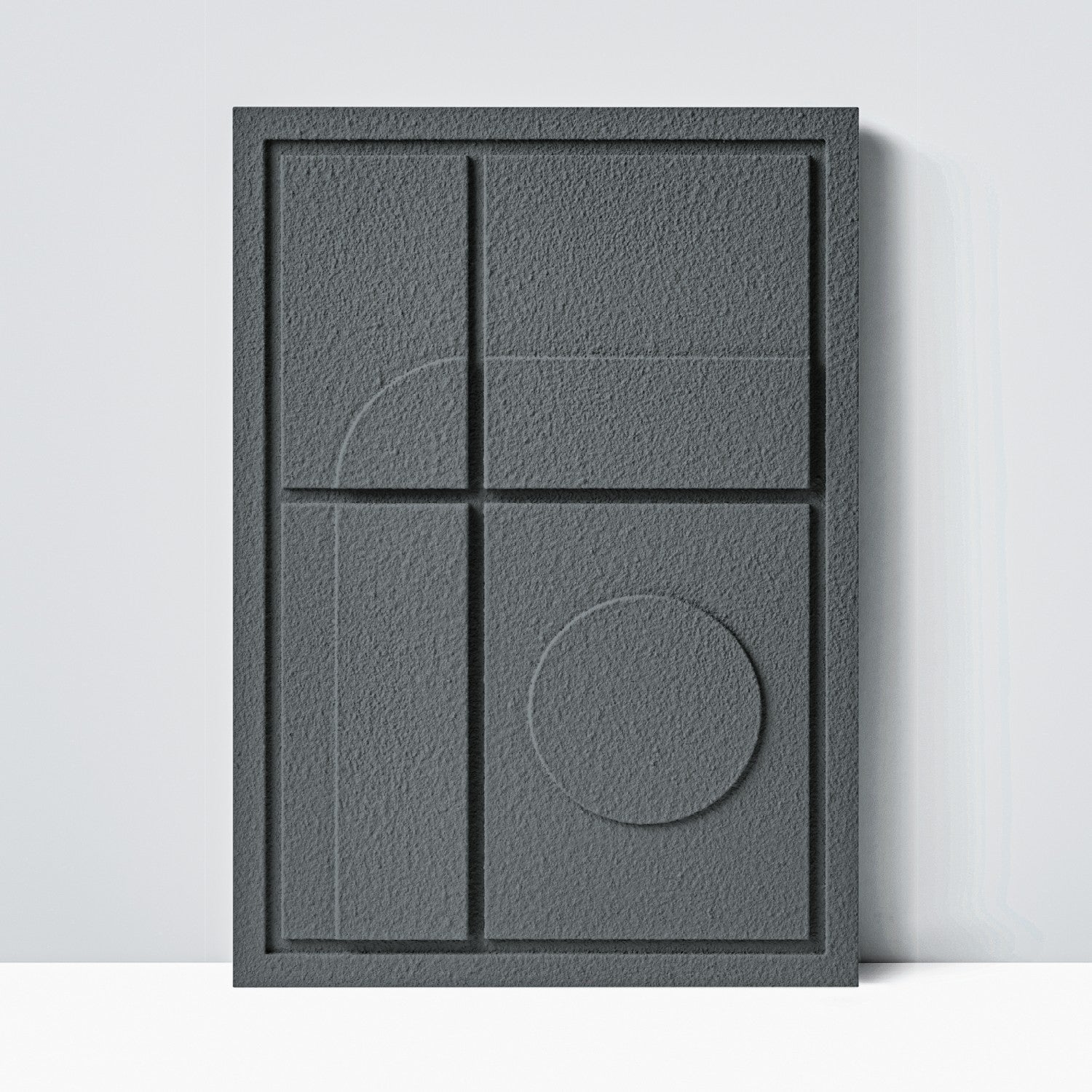 Wall Decor 350x500x18mm GEOMETRIC 3 MURSO Smokey Grey