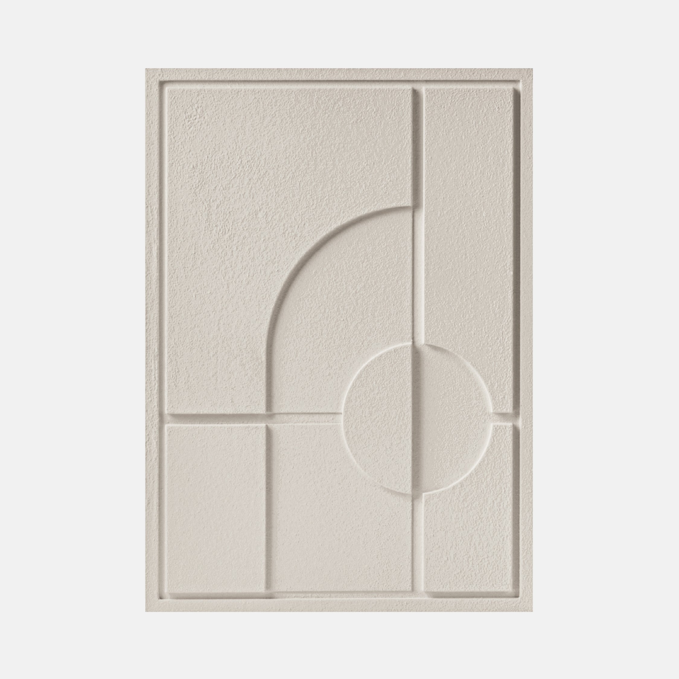 Wall Decor 500x700x18mm GEOMETRIC 1 MURSO Natural Cream