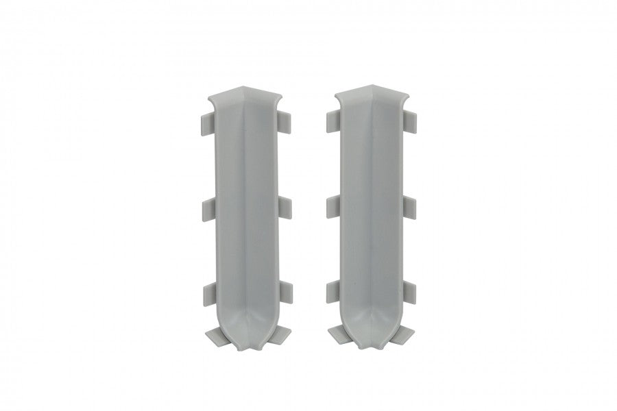 Internal corner for skirting board 80mm 1 set = 2 pcs Cezar Light Gray RAL7035 Matt