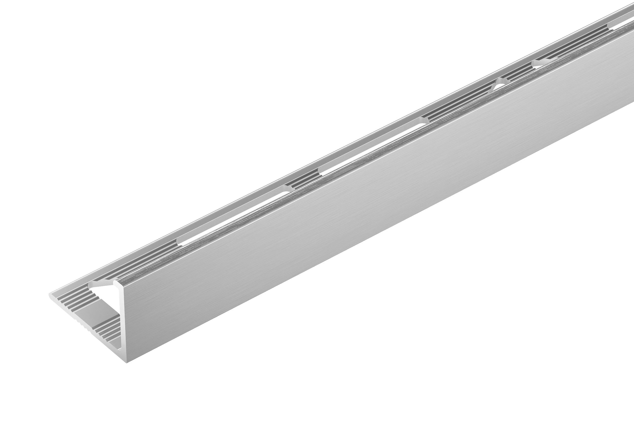 Profil do glazury aluminiowy narożny 8mm Cezar Naturalny 1m
