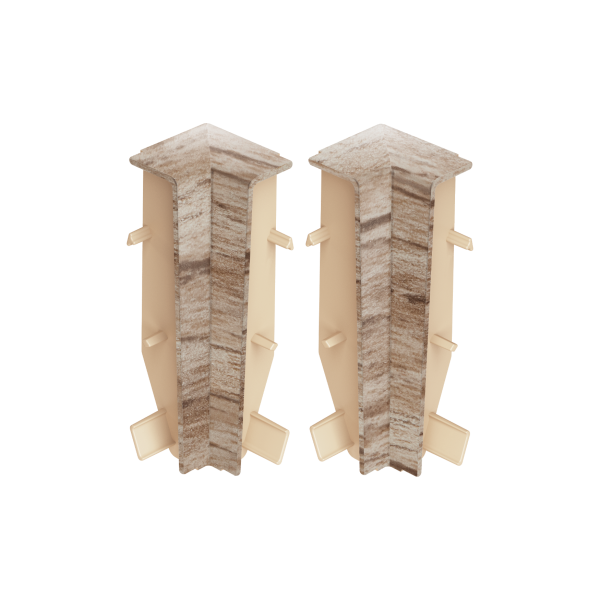 Internal corner for MASTERLINE skirting board 15x60mm 1 set = 2 pcs Cezar Pacyfik Mat