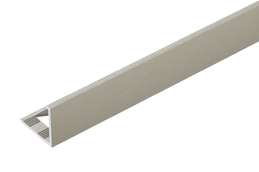 Profil do glazury aluminiowy narożny 12,5mm Cezar Tytan Szczotkowany mat 2,50m