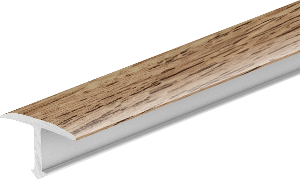 Profil fugowy gładki aluminiowy 14mm Cezar Dąb Naturalny Mat 2,50m