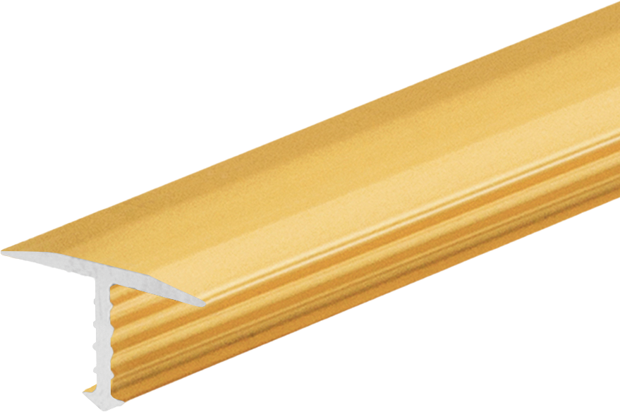 Profil fugowy aluminiowy łączący 13mm Cezar Złoty Mat 2,50m