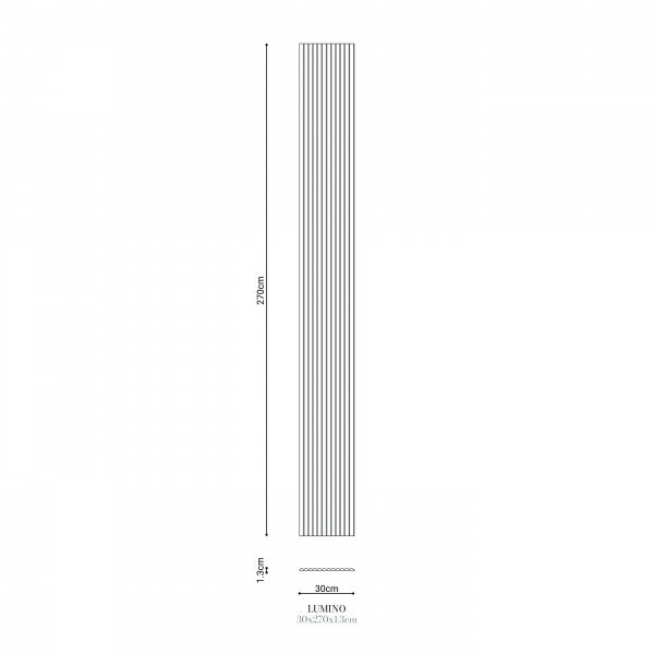 Panel ścienny LUMINO 300x13mm Cezar Biały Mat 2,70m