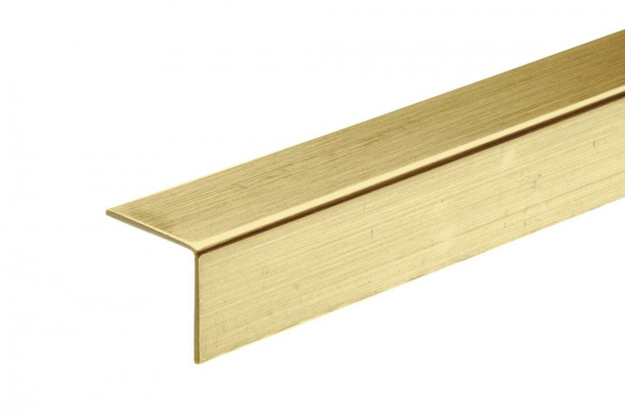 Kątownik PVC 20x20x1,1mm Cezar Złoty Szczotkowany Połysk 2,75m