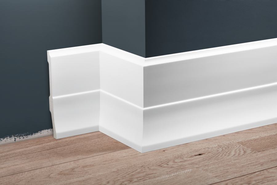 Listwa przypodłogowa LPC-35 160x25mm Cezar Biały Mat 2,44m