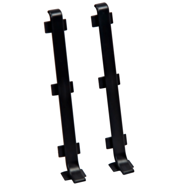 Connector for skirting board 100mm 1 set = 2 pcs Cezar Black RAL9005 Matt